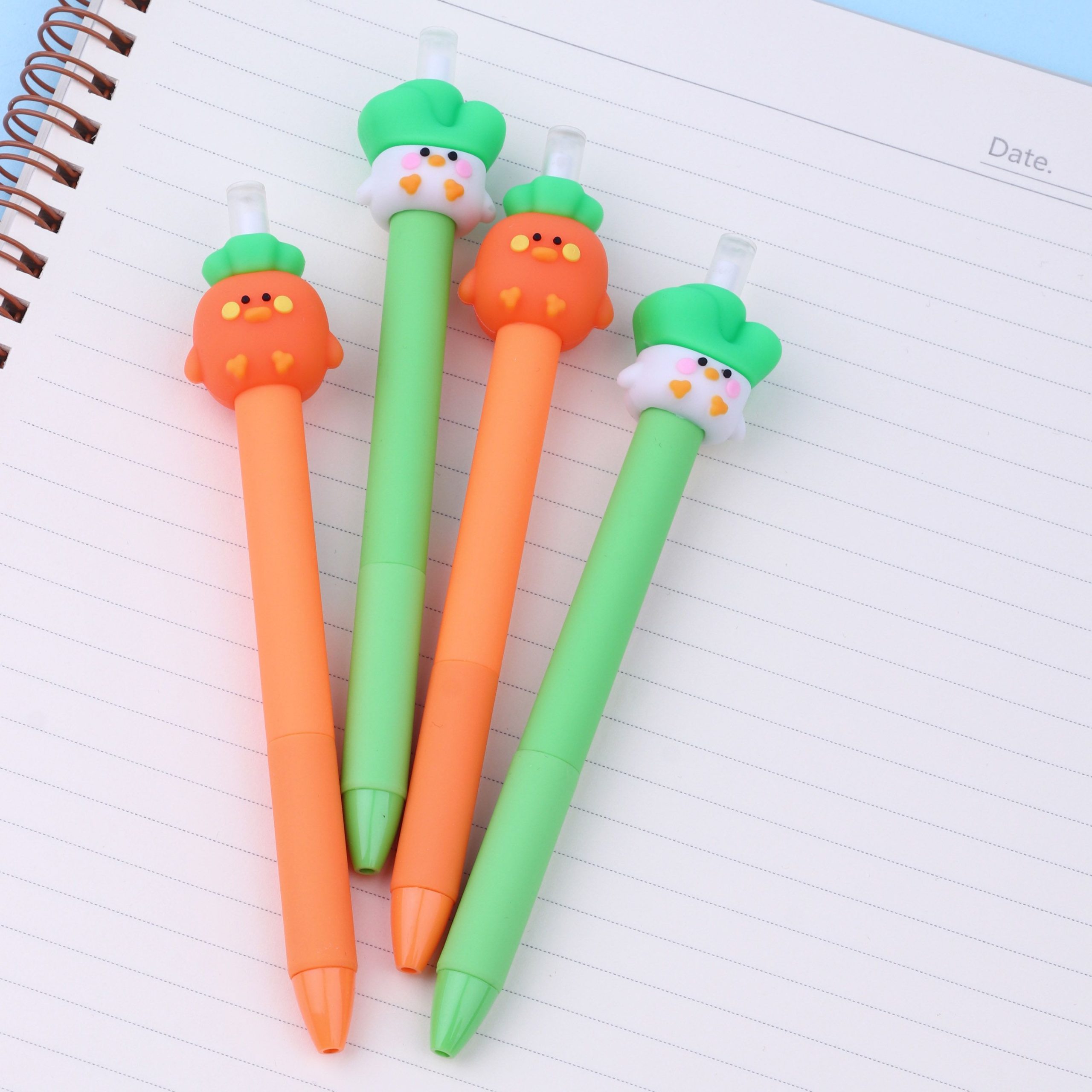 2pcs Vegetable-Shaped Mechanical Pencils. No Sharpening ! Inkless Pencil - Perfect For School & Office!