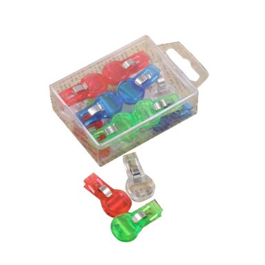 28 Pcs Plastic Binder Clips/Paper Clips/Binders/Sketchpad Clamps (multicolored)