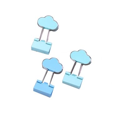 8 Pcs Metal Binder Clips/Paper Clips/Binders Cloud Shape Office Desk Accessories