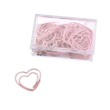 30 Pieces Paper Clips Heart Shapes Funny Office Desk Accessories Bookmarks